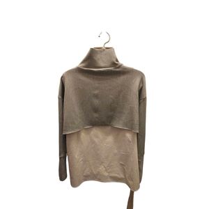 Zara Two-Tone Cowl Neck Sweater -‎ Gray and White